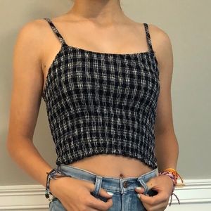 Brandy Melville plaid crop top